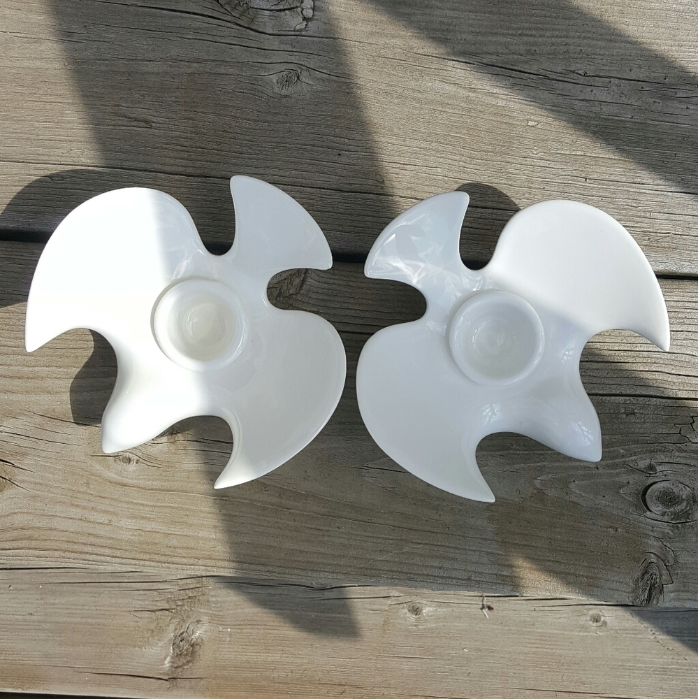 Doves Ceramic Candleholders